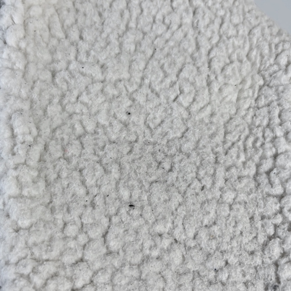 VS PINK White Sherpa Quarter Zip Sweater - Picture 9 of 9